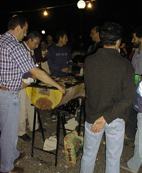Vecinos de la Concha en la parrillada